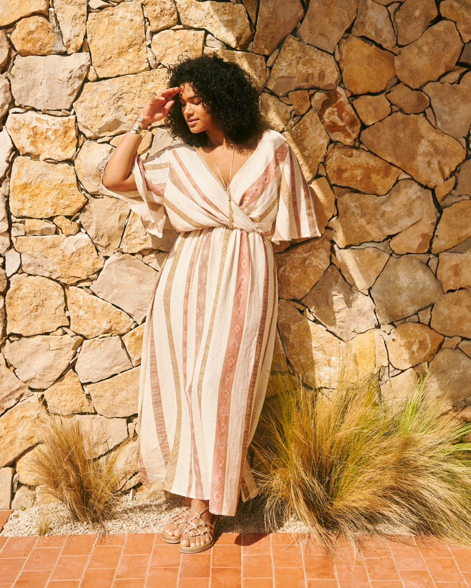 Robe Elodine Rayures multicolores Alme